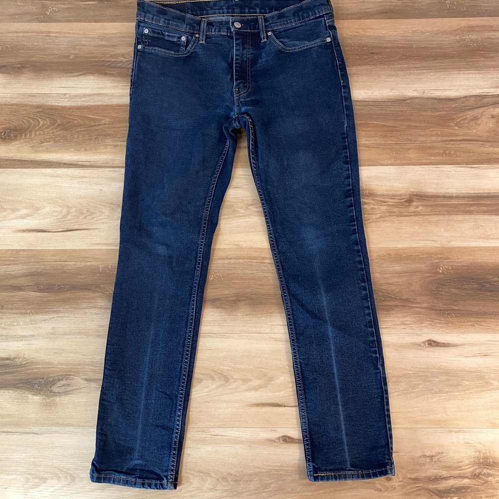 Levi's 511 Slim Fit Jeans Dark Wash Mens W34 L32 Cotton Polyester Elastane